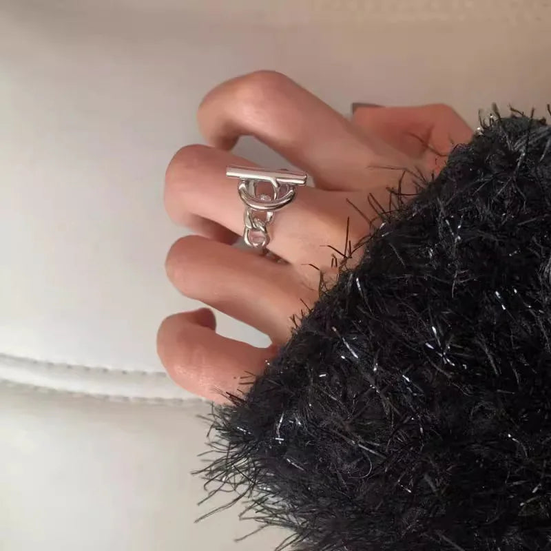 925 Sterling Silver Adjustable Geometric Rings for Women - Elegant Vintage Wedding Jewelry and Valentine's Gift