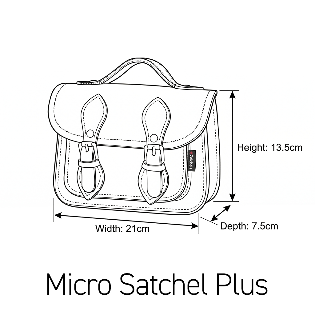 Handmade Leather Micro Satchel - Chestnut