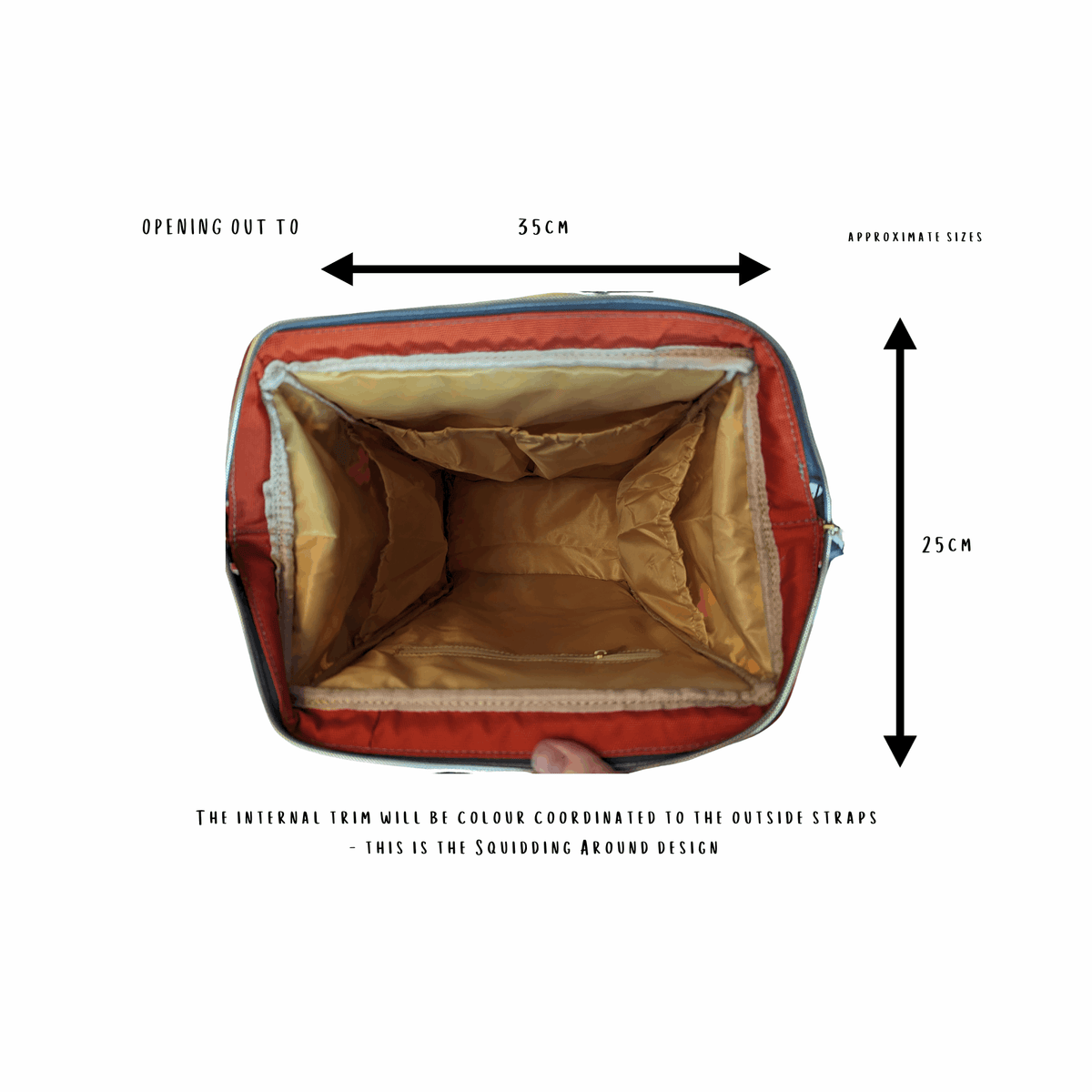 Autumn Mushrooms Baby Changing Bag - Smushy
