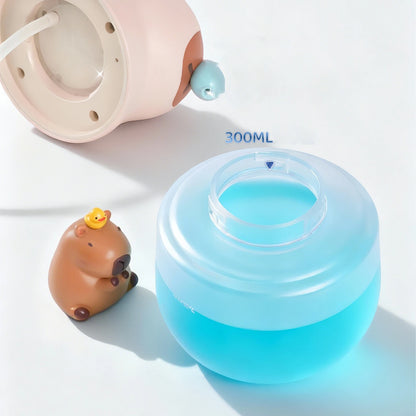 Capybara Liquid Soap Dispenser Touchless Cute Kids Hand Soap Automatic Dispenser Bathroom Accessories for Washroom Kitchen USB