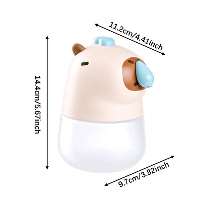 Capybara Liquid Soap Dispenser Touchless Cute Kids Hand Soap Automatic Dispenser Bathroom Accessories for Washroom Kitchen USB