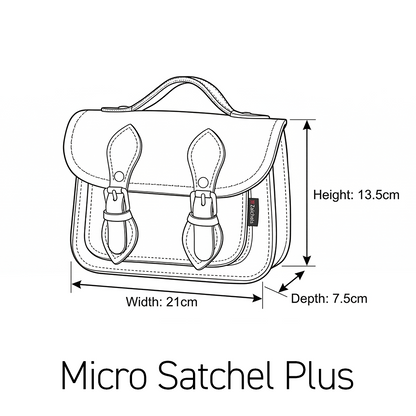 Handmade Leather Micro Satchel - Chestnut