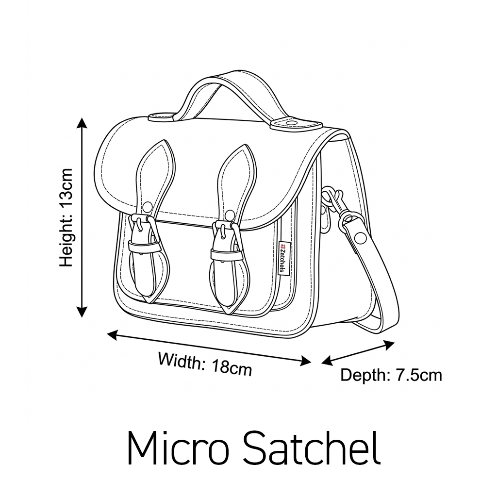 Handmade Leather Micro Satchel - Chestnut