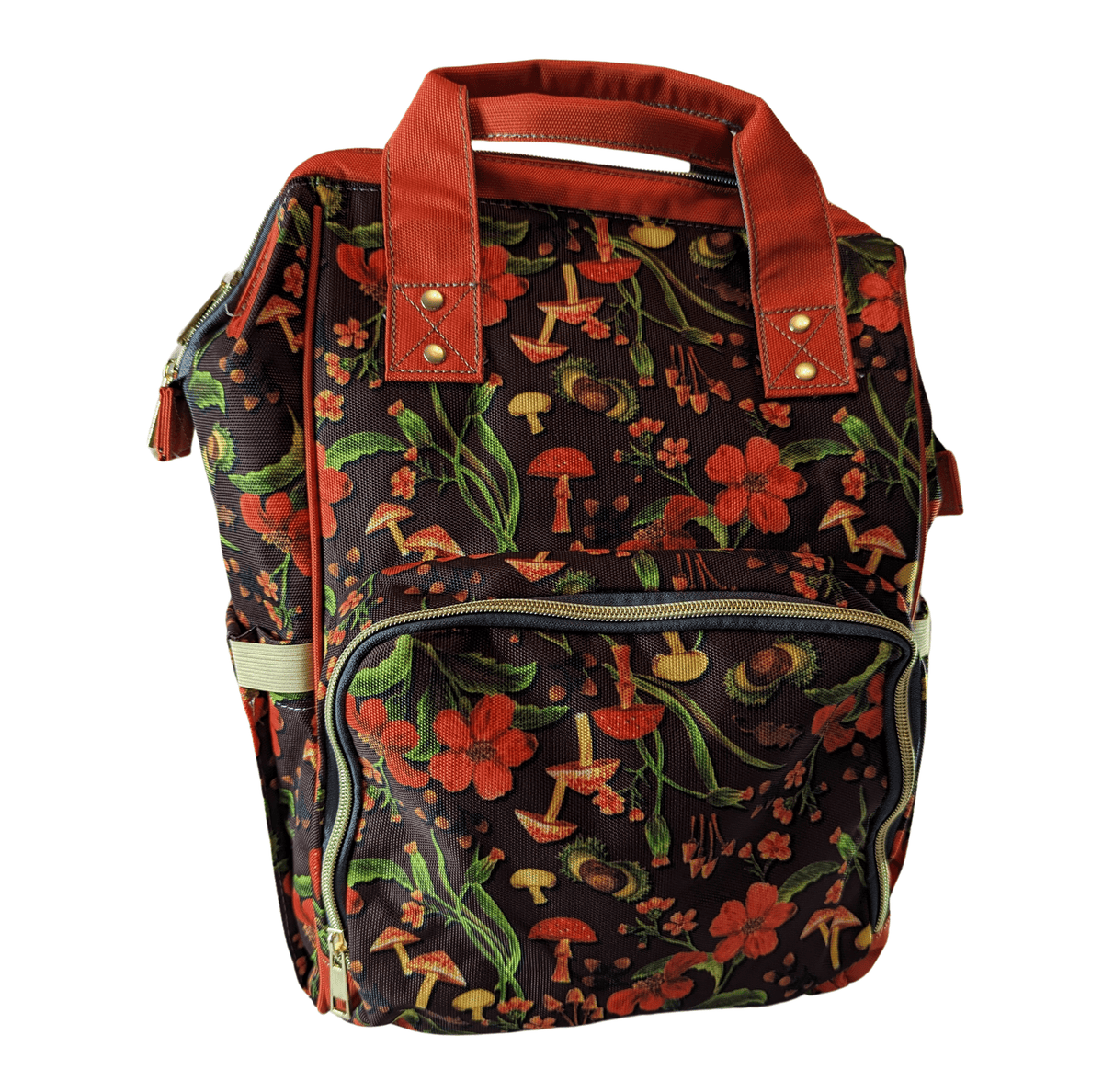 Autumn Mushrooms Baby Changing Bag - Smushy
