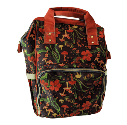 Autumn Mushrooms Baby Changing Bag - Smushy
