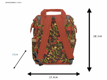 Autumn Mushrooms Baby Changing Bag - Smushy