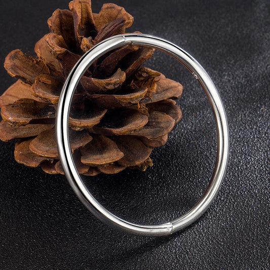 925 Sterling Silver 4MM Bangle Bracelets for Women - Luxury Quality Wholesale Jewelry