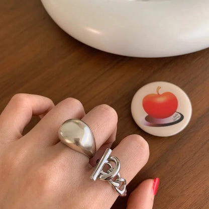 925 Sterling Silver Adjustable Geometric Rings for Women - Elegant Vintage Wedding Jewelry and Valentine's Gift