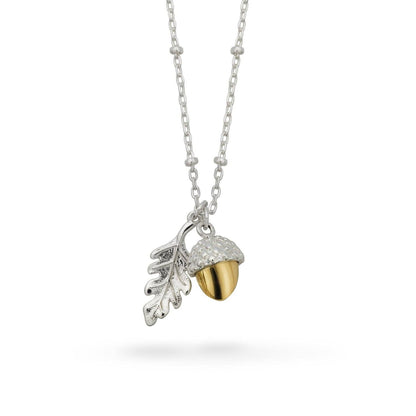 Acorn & Oak Leaf Charm Pendant