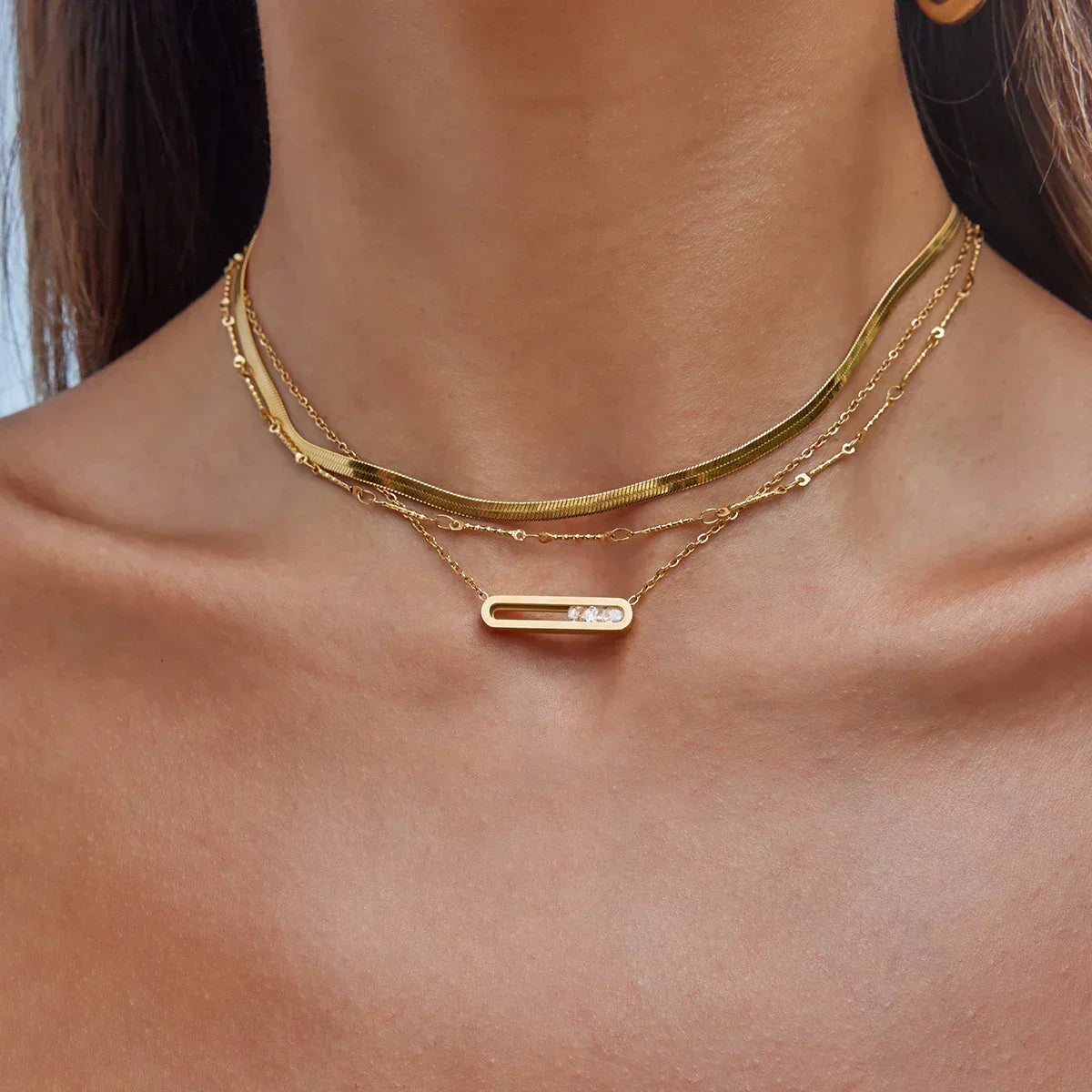 Abby Sculpted Gold Pendant